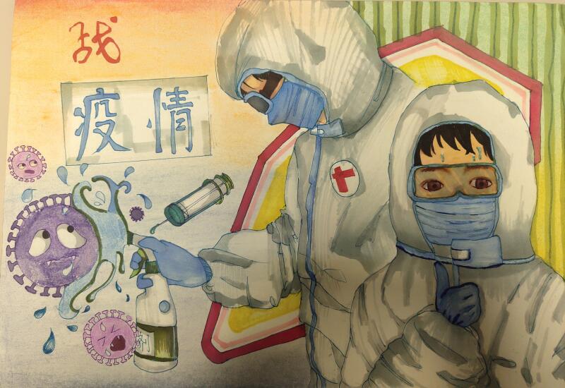 “疫情當(dāng)前，孩子們有‘畫’說”作品展播（三十五）