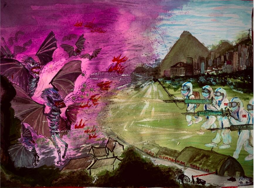 “疫情當(dāng)前，孩子們有‘畫’說”作品展播（四十三）