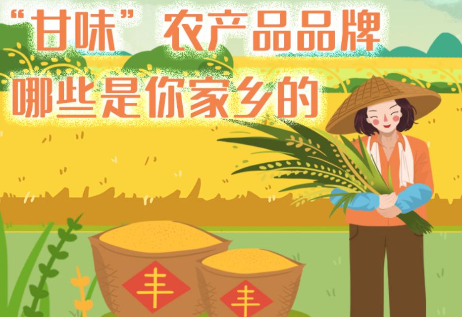 一圖帶你了解“甘味”農(nóng)產(chǎn)品品牌 ，哪些是你家鄉(xiāng)的？