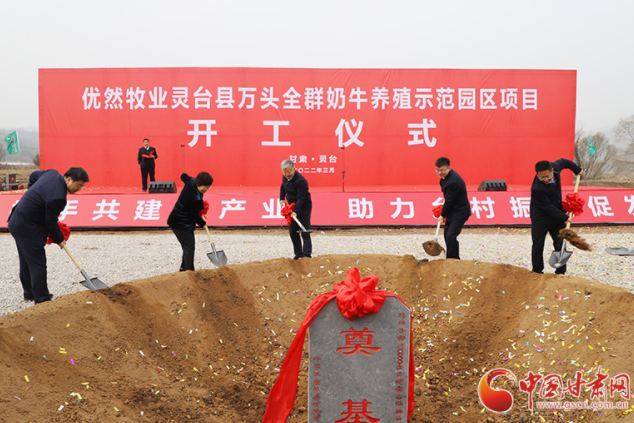 總投資7.2億元！優(yōu)然牧業(yè)靈臺縣萬頭全群奶牛養(yǎng)殖示范園區(qū)項目開工