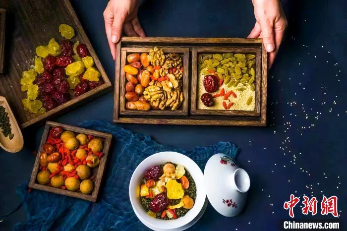 2023年5月，拍攝的臨夏蓋碗茶所需原料。(資料圖)臨夏市融媒體中心供圖