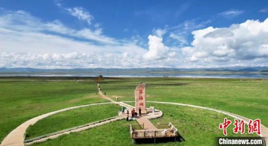 2024年6月，甘肅甘南州碌曲縣尕海湖。(資料圖)高瑩 攝