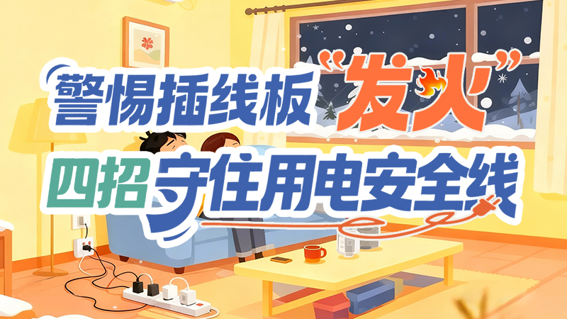 長(zhǎng)圖|警惕插線(xiàn)板“發(fā)火”！四招守住用電安全線(xiàn)